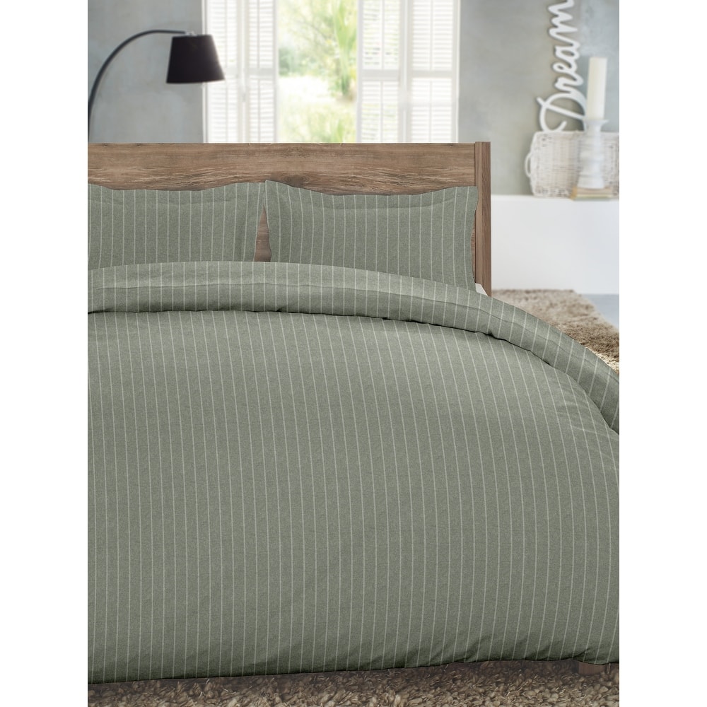 Dormisette Luxury German Flannel 3-piece Cotton Duvet Cover Set