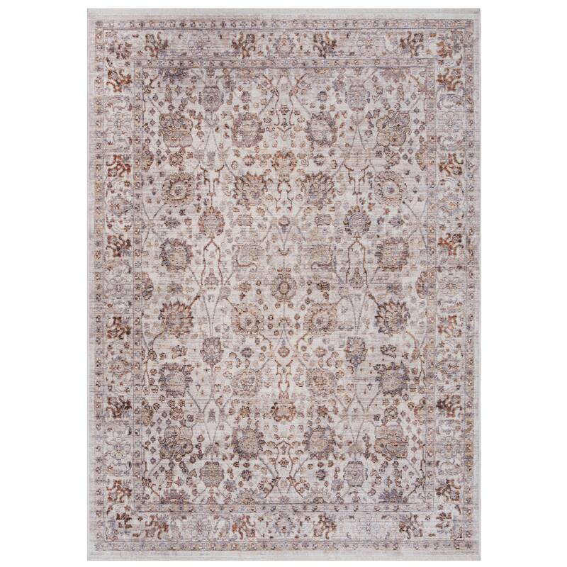 SAFAVIEH Illusion Dejah Vintage Boho Oriental Viscose Rug with Fringe