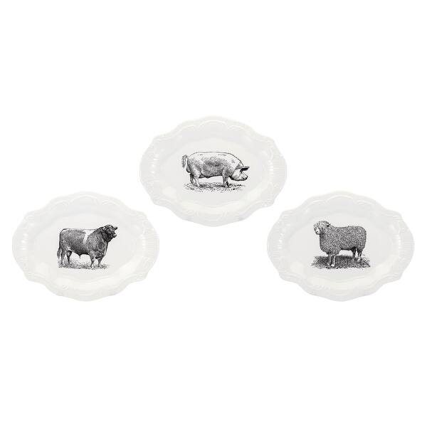 Shop Imax Home A0319135 Maye Ceramic Decorative Plates Set Of 3