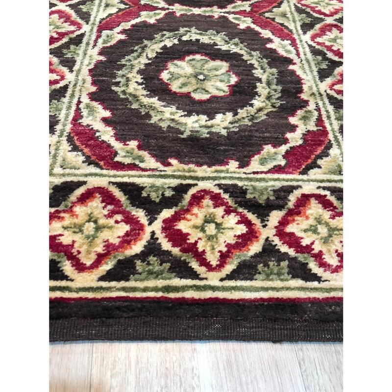Red Handwoven Wool Transitional Runner 3' x 11' - Hand Knotted Spun Wool Surged Edge Elegant Design - N/A