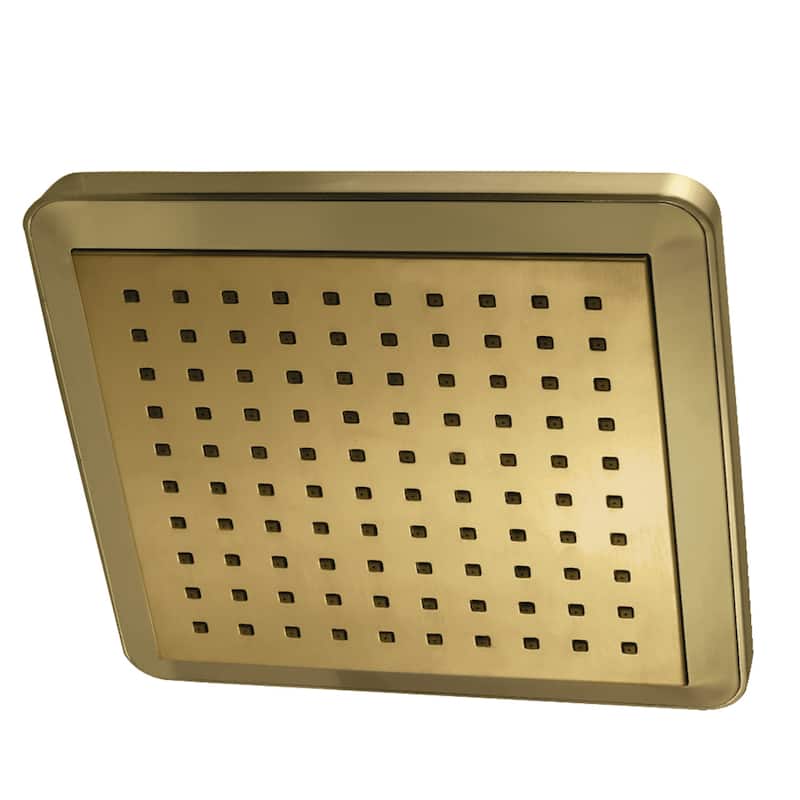 Claremont 9-5/8 Inch Square Rainfall Shower Head - Brushed Brass