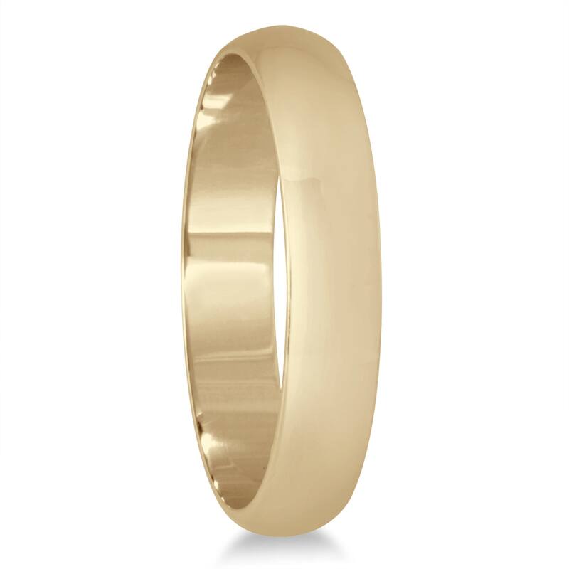 Marquee Jewels 10k Yellow Gold 3-millimeter Domed Wedding Band