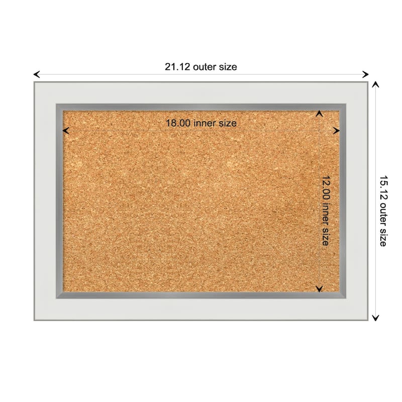 Eva Narrow Framed Cork Bulletin Memo Board