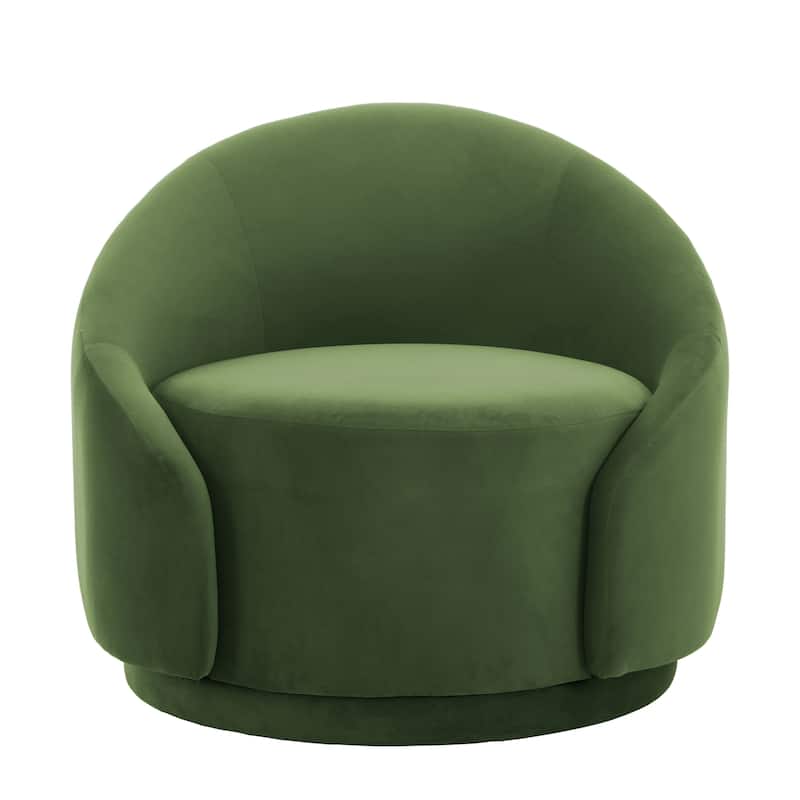 35" Wide 360-Degree Swivel Accent Barrel Chair