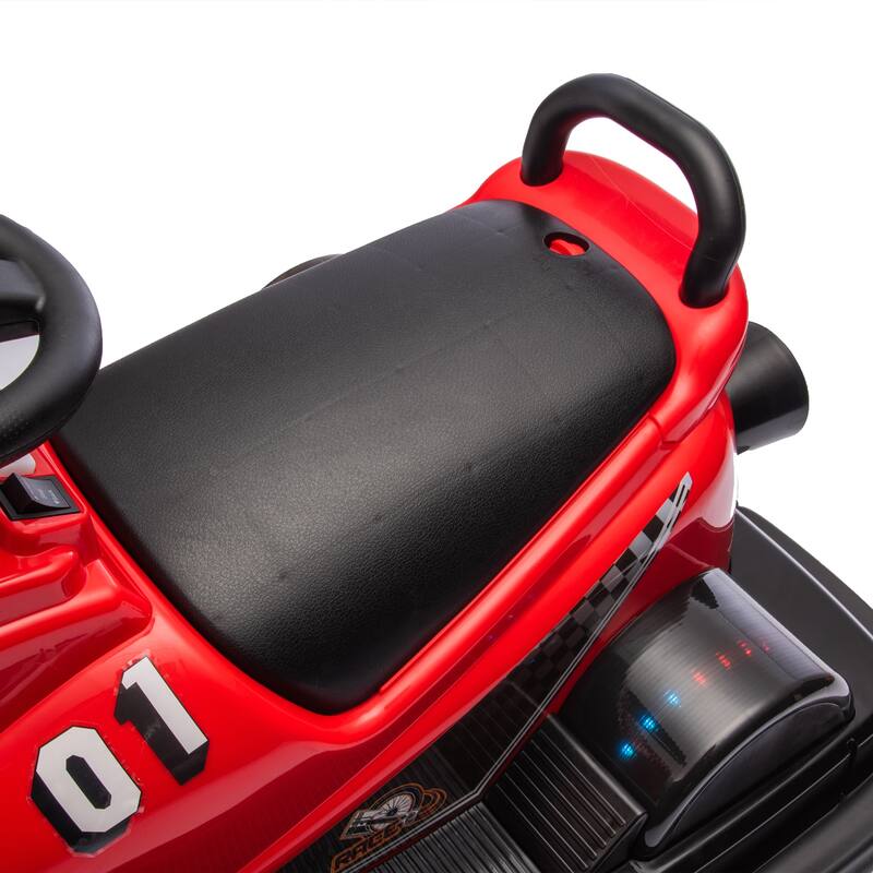 360° Rotating Bumper Car for Kids with LED Wheels and Dual Motors