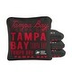 preview thumbnail 1 of 2, Tampa Bay Football Black Dual Sided Cornhole Bags