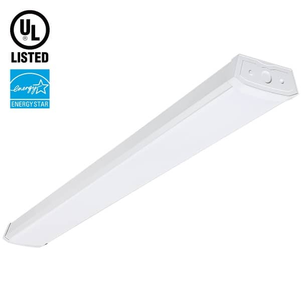 Shop 4ft 40w Dimmable Wraparound Led Shop Light 5000k Daylight 1 Pack Overstock 31747508