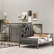 preview thumbnail 2 of 13, Modern Twin Over Full Loft Bed With Staircase,High Guardrails And Ladder Handrails,For Bedroom For Kids