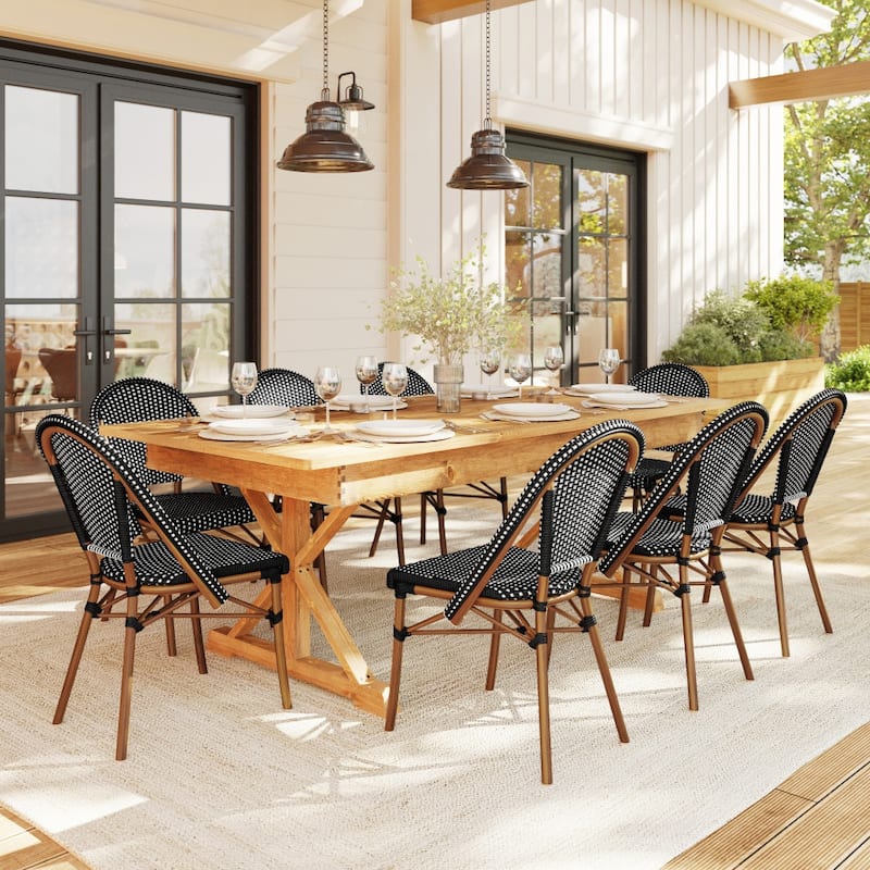 Martha Stewart All-Weather Stackable Patio Bistro Dining Chair - 19"W x 21.75"D x 35"H