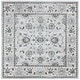 preview thumbnail 13 of 71, SAFAVIEH Isabella Hazbie Traditional Floral Oriental Area Rug 4' Square - Light Grey/Cream