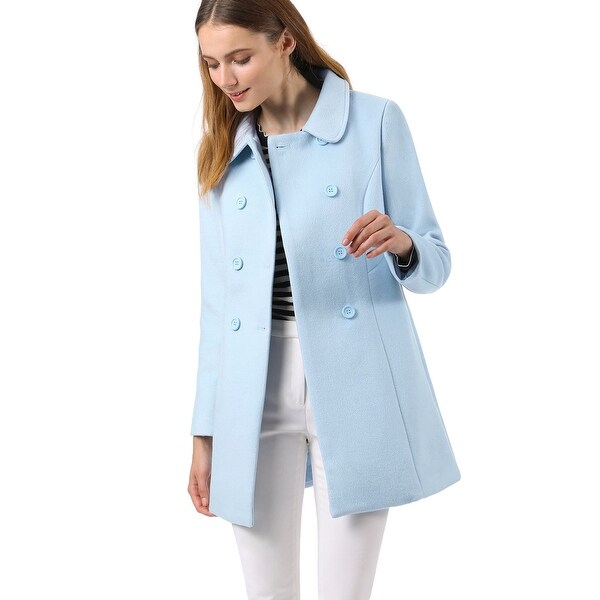 light blue womens coat