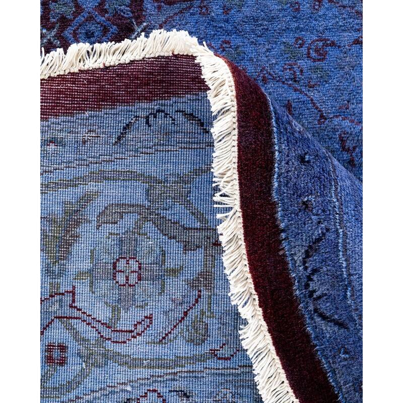 Fine Vibrance, One-of-a-Kind Hand-Knotted Area Rug - Gray, 6' 1" x 6' 3" - 6' 1" x 6' 3"