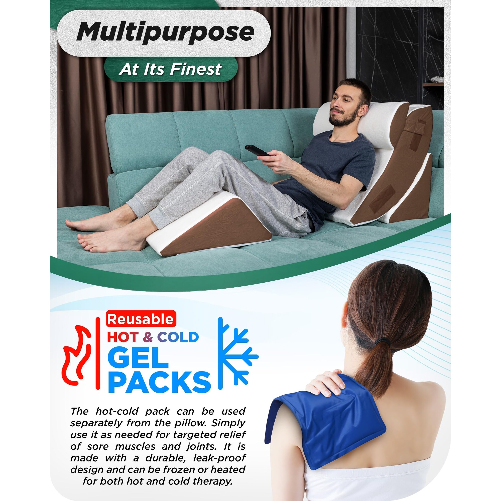 Therapeutic bed wedge pillow cheap