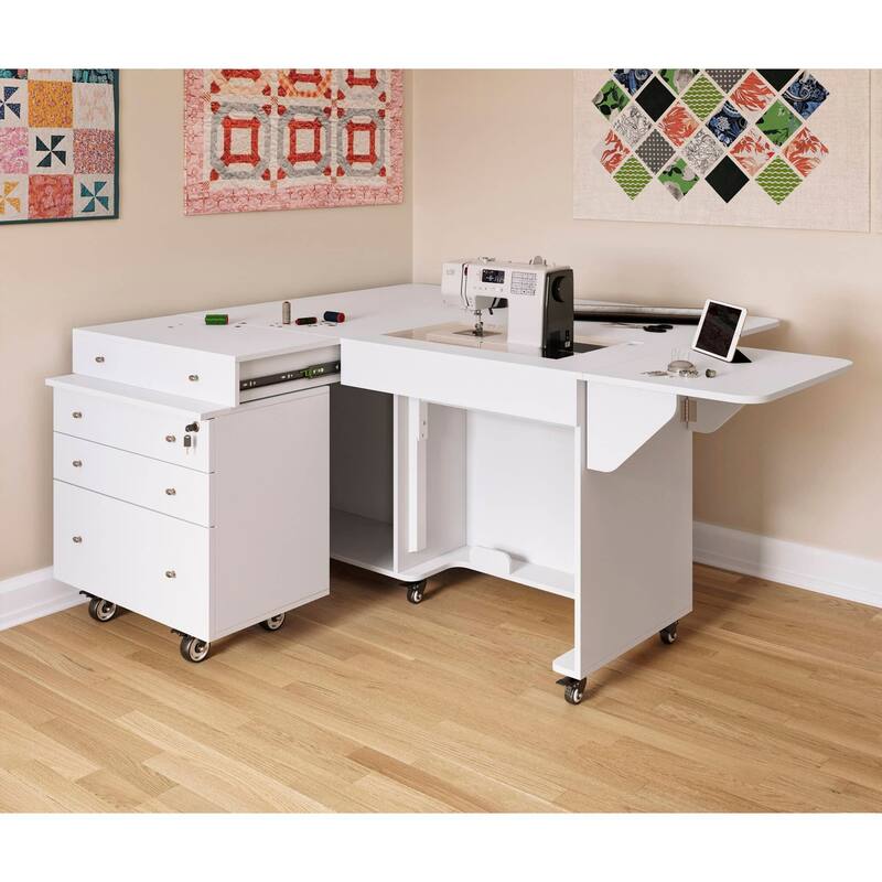 Kangaroo & Joey Sewing Cabinet Ash White