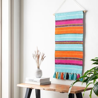 Tomi Bright & Bold Striped Wall Hanging - 36"H x 18"W