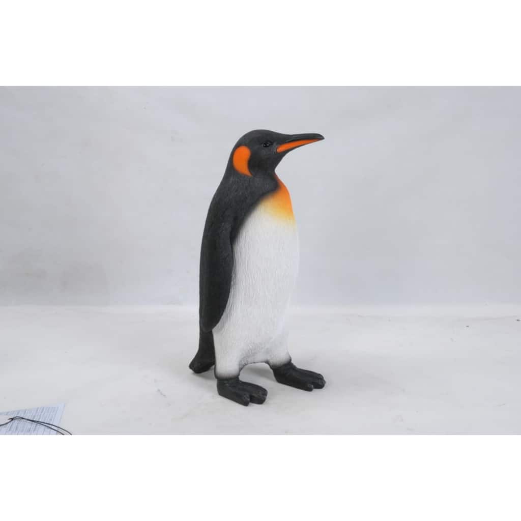 17.75" King Penguin Outdoor Garden Statue
