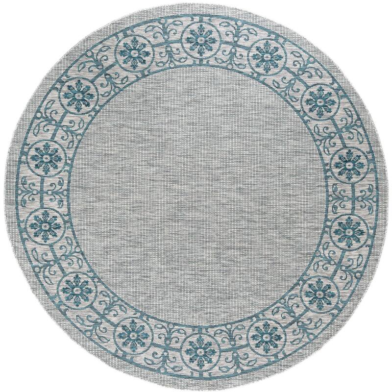 Colonnade Traditional Border Indoor/Outdoor Area Rug