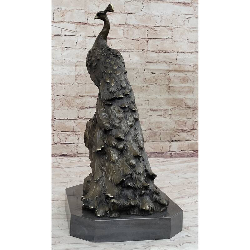 Hand Made Original Milo Pea Bronze Sculpture Bird Statue Figurine Figure