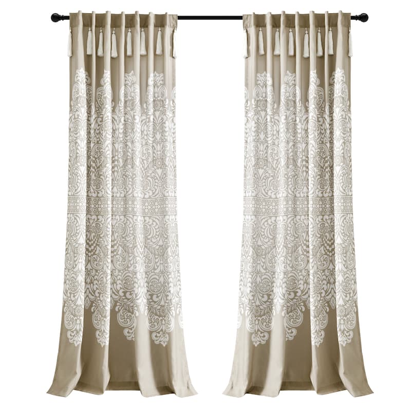 Lush Decor Boho Medallion Window Curtain Panels