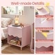 preview thumbnail 19 of 18, Costway Kids Nightstand, Toddler Scalloped Side Table with Wide Top &