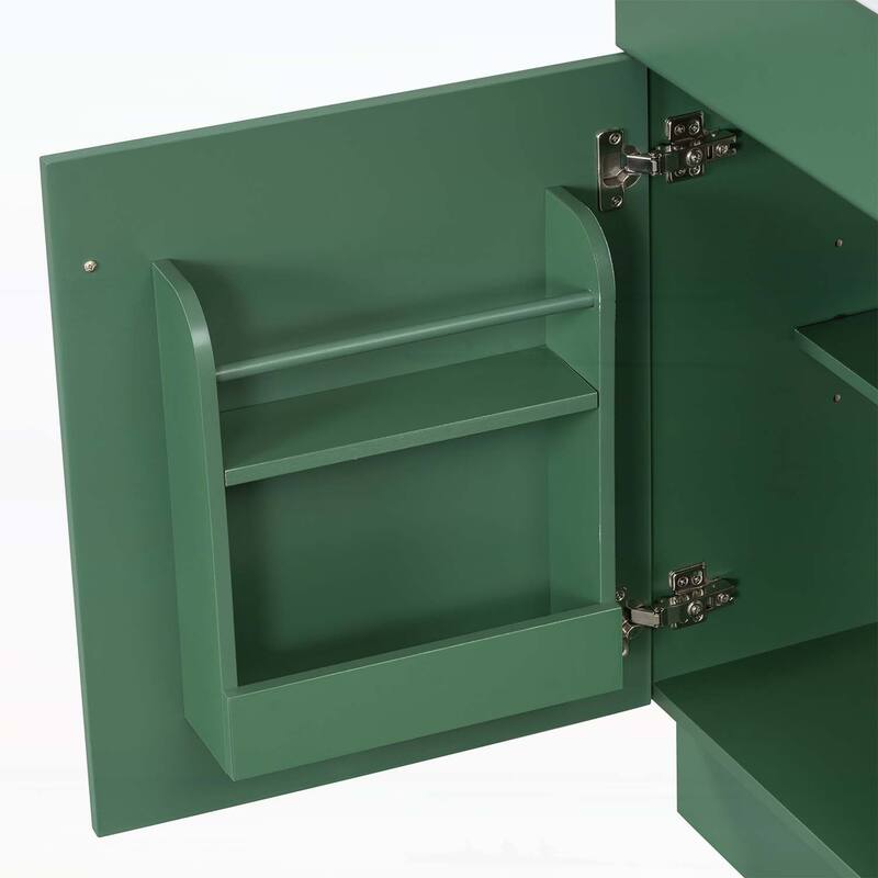 Freestanding Vanity Set with Door Shelf and Adjustable Shelf