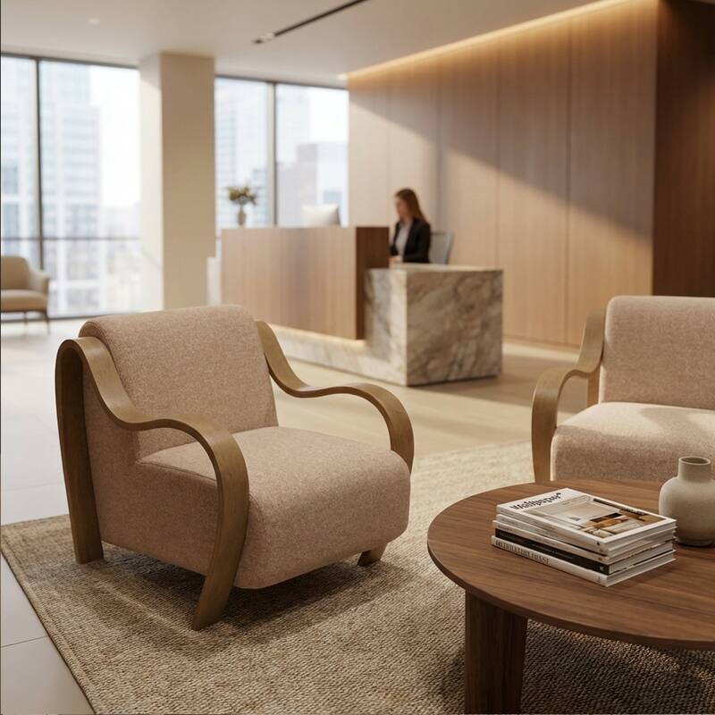 Aria Home Curva Luxe Accent Chair Stylish and comfortable Modern Seating