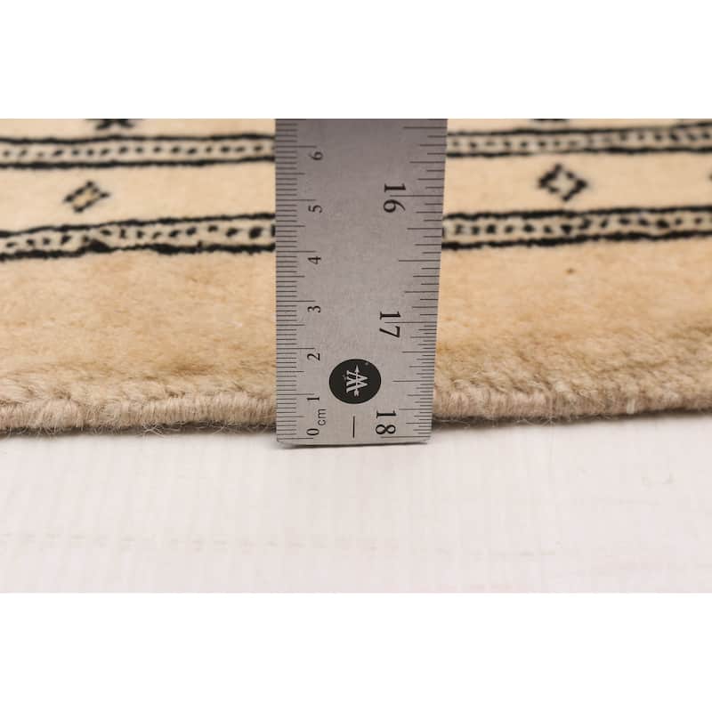 Finest Peshawar Bokhara Beige Rug 10'1" x 13'2" - 10'1 x 13'2