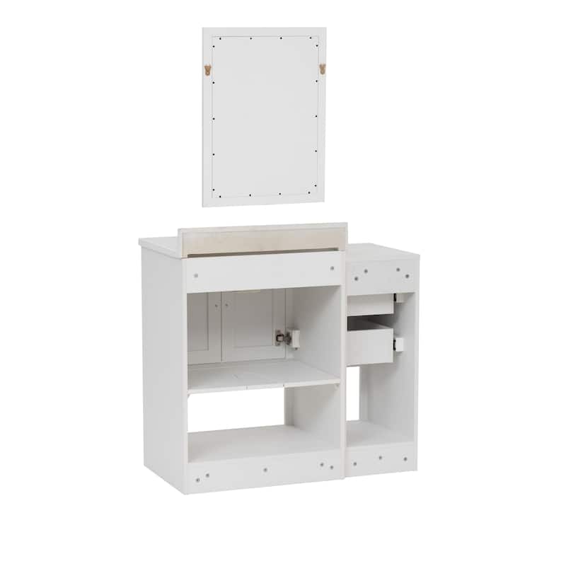 Blakely Vanity with Mirror and 12-inch Side Cabinet