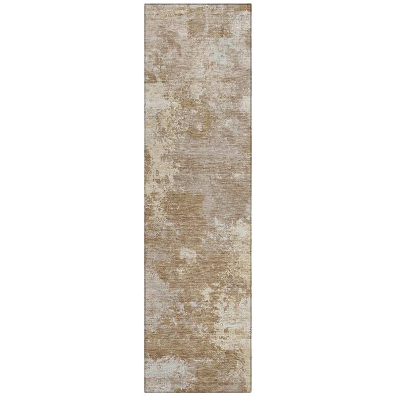 Machine Washable Indoor/ Outdoor Chic Modern Chantille Rug