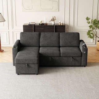 Sleeper Sofa with Storage - USB Charging for Convenience - Bed Bath ...