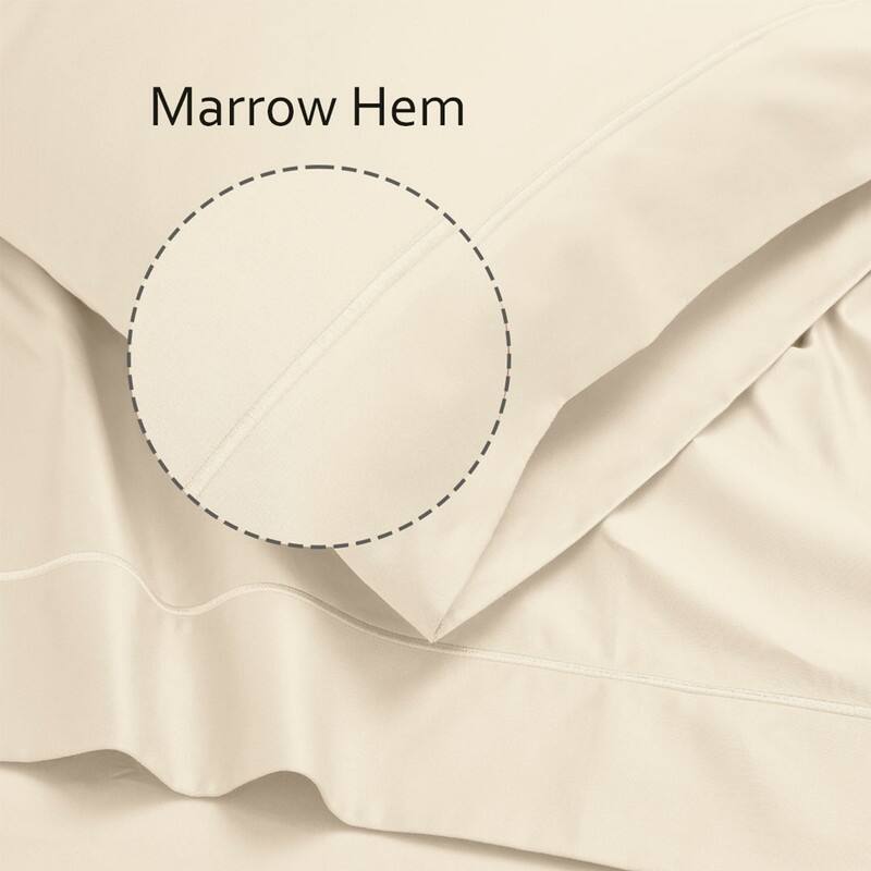 Superior Egyptian Cotton 650 TC Embroidered Pillow Cases, Set of 2