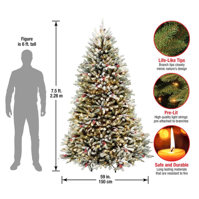 National Tree Company 7.5 foot Dunhill Fir Tree - 7.5 Foot