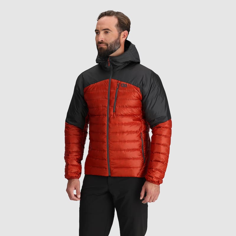 Outdoor Research Men's Helium Down Hoodie - Jupiter/Storm - S