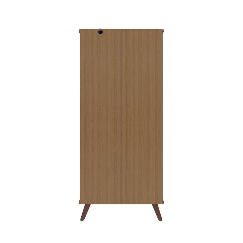 Manhattan Comfort Hampton Wood 6 Shelf Display Cabinet