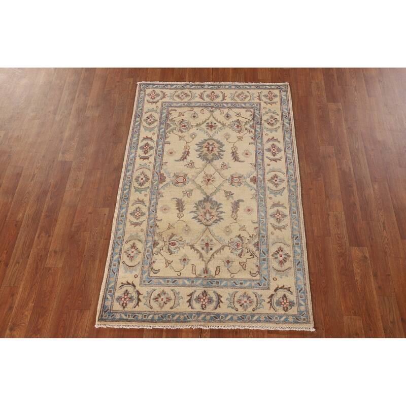Kazak Oriental Accent Rug Handmade Floral Wool Carpet - 3'2"x 5'2"
