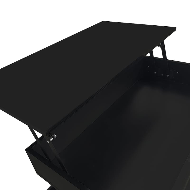 Lift-Top Coffee Table with 2 Drawers