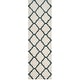 preview thumbnail 115 of 145, SAFAVIEH Hudson Shag Ariola Trellis 2-inch Thick Rug 2'3" x 10' Runner - Ivory/Steel Blue
