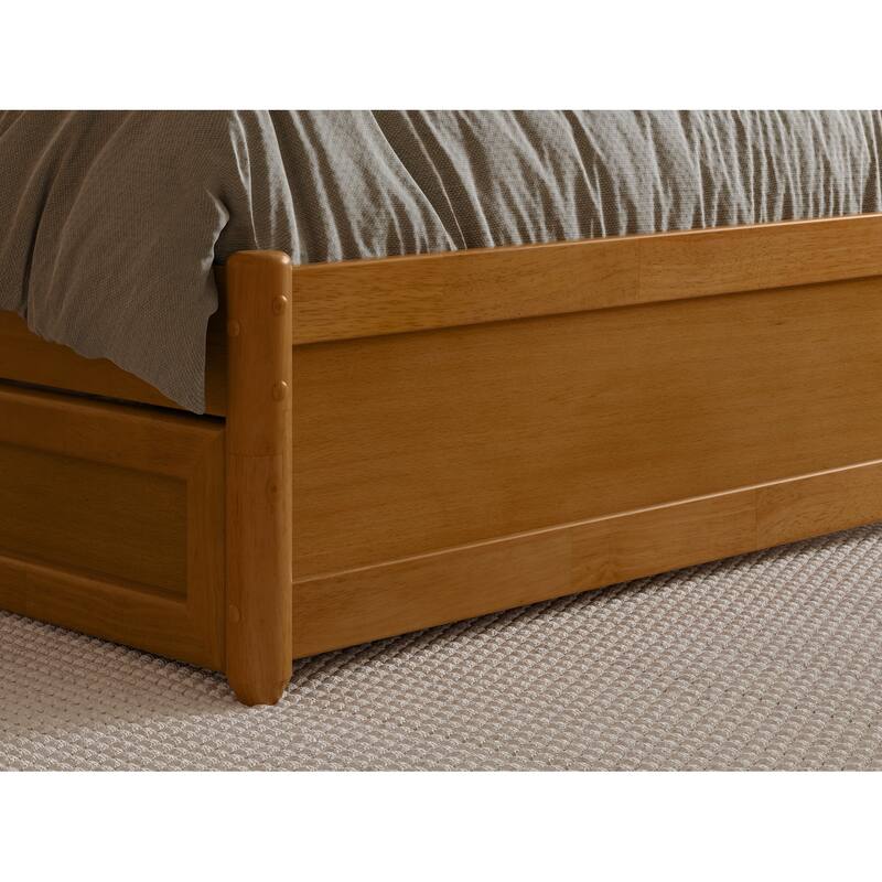 Everett Platform Bed with Panel Footboard and Storage Drawers
