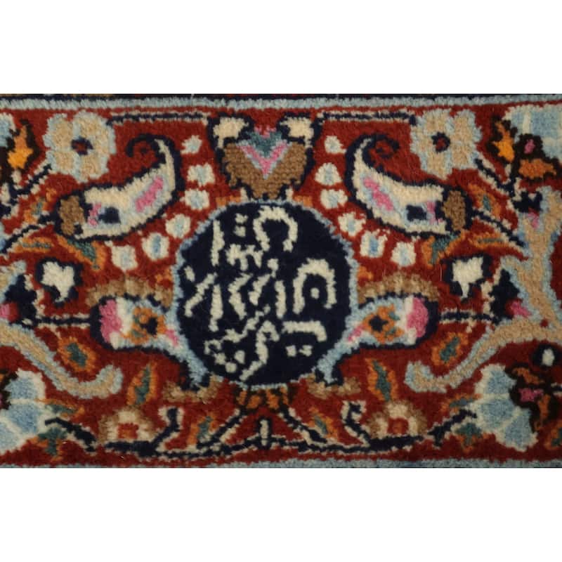 Hand Knotted Oriental 100% Wool Carpet Traditional All-Over Beige & Ivories Tabriz Area Rug - 6' 9'' X 6' 9''