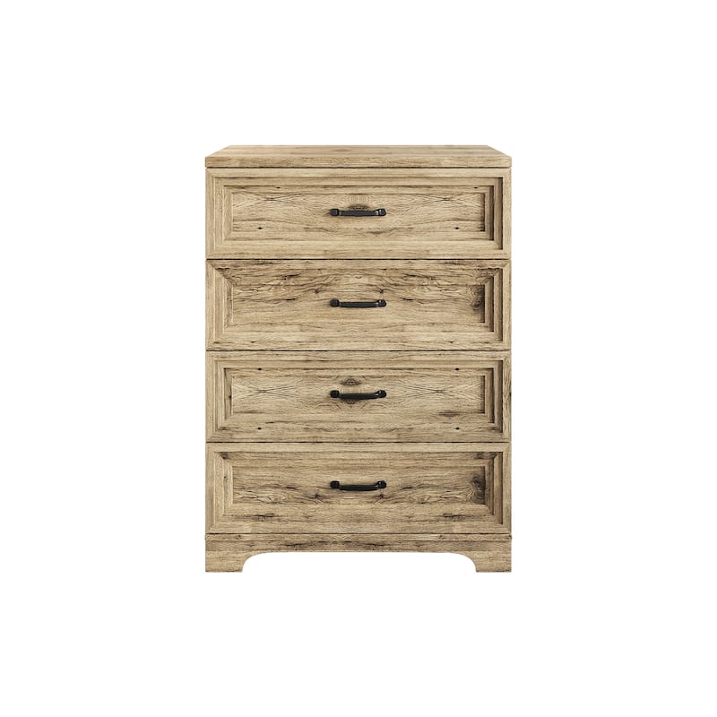CraftPorch Vintage 4-Drawers Chest - Light Oak