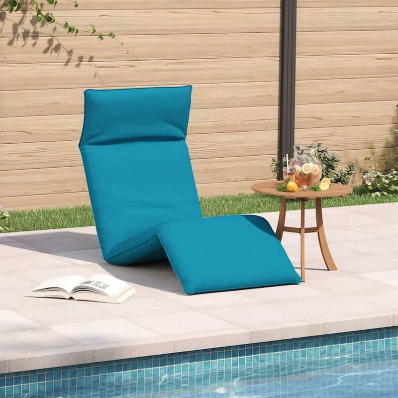 vidaXL Folding Sun lounger Oxford Fabric