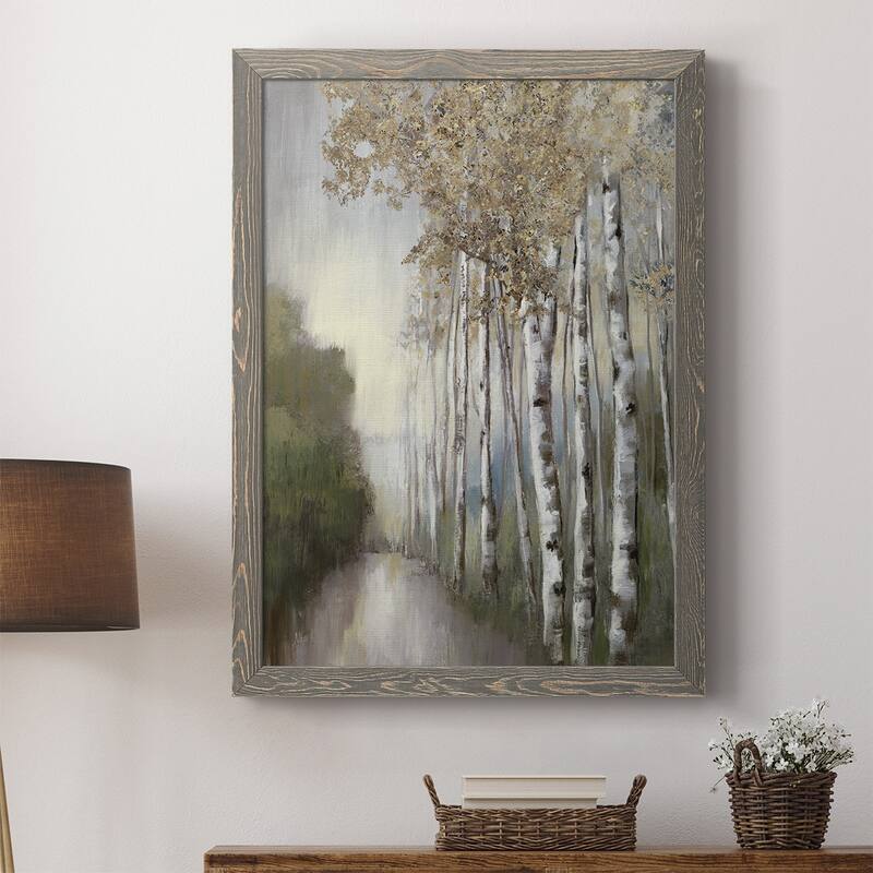 Woodland Walk Neutral-Premium Framed Canvas - Ready to Hang