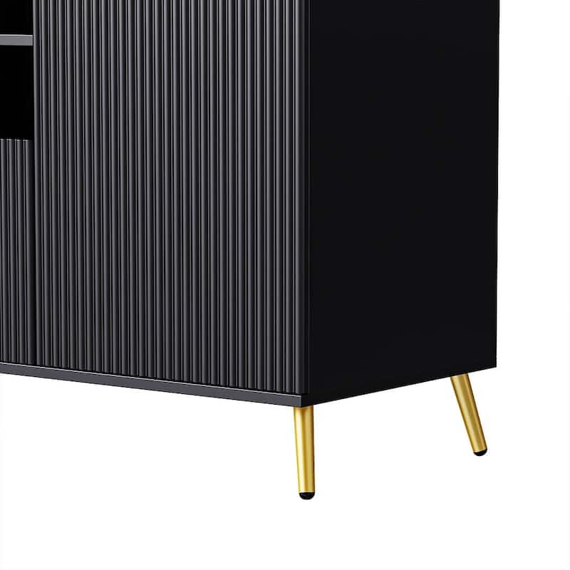 Modern 4-Piece Entertainment Wall Unit for TVs Up to 70"