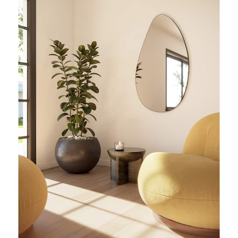 Starla 28 in. x 48 in. Pebble Mirror