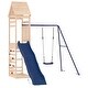 preview thumbnail 3 of 20, vidaXL Swing Set Outdoor Backyard Wooden Playground Equipment for Kids Age 3-8