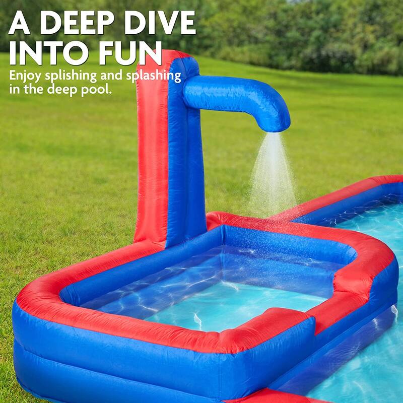 Sunny & Fun Mega Climb N' Go Inflatable Water Slide Park