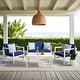 preview thumbnail 12 of 17, SAFAVIEH Outdoor Montez 4-piece Conversation Set with Accent Pillows