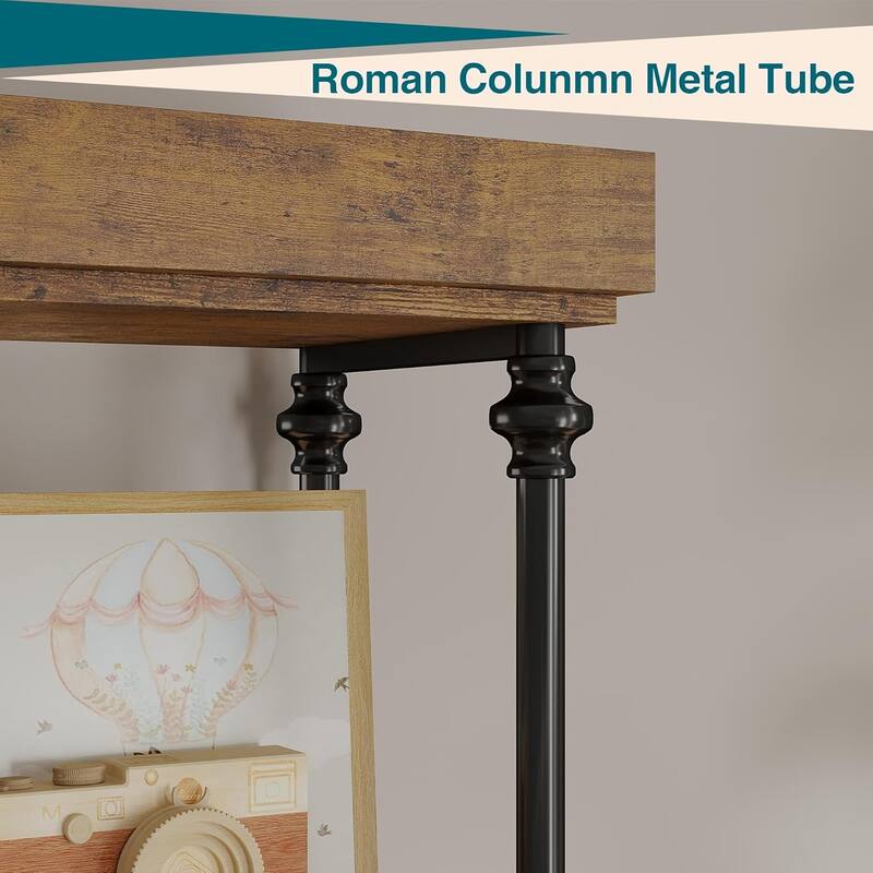 73.6" Tall Industrial 6-Tier Bookshelf Freestanding Bookcase with Shelves