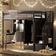 preview thumbnail 21 of 55, Playhouse Inspired Twin size Loft Bed with Bookshelf, Drawers, Desk and Wardrobe, Sturdy Construction & Unique Design, White