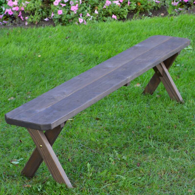 Pressure Treated Pine 6' Crossleg Bench